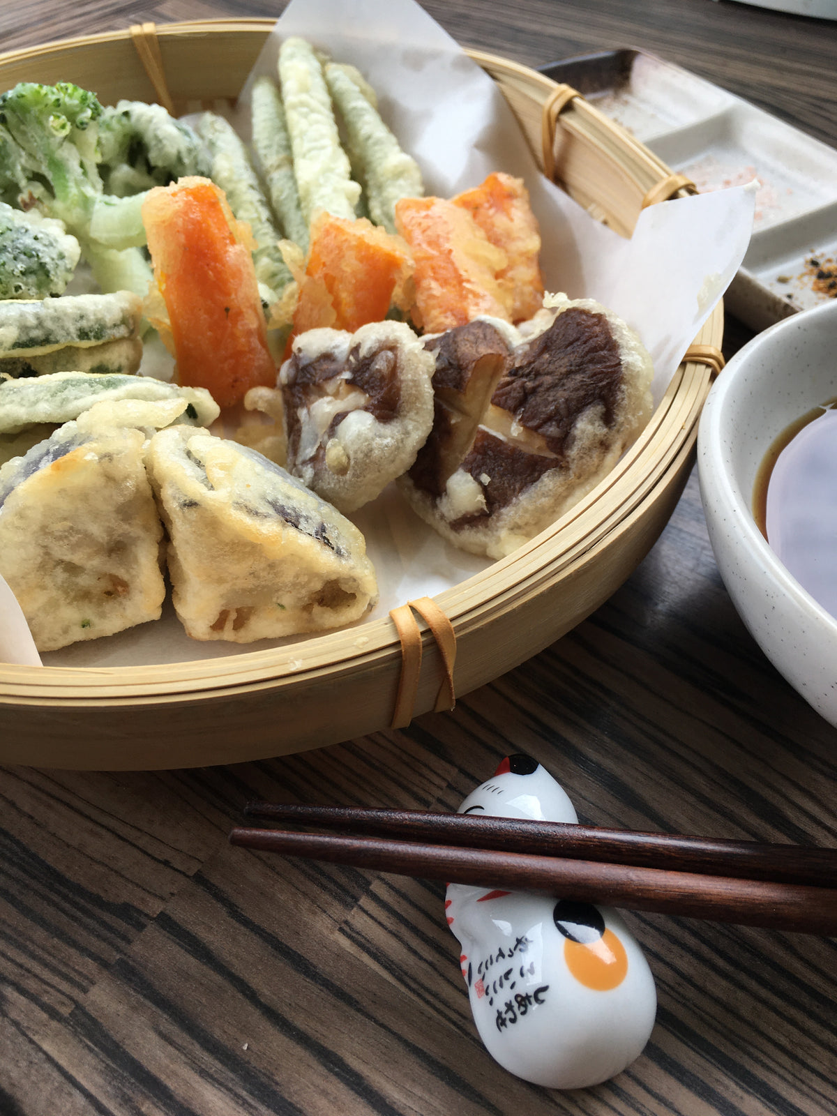 Food Serving Bamboo Basket - Tempura, fruits, vegetables etc