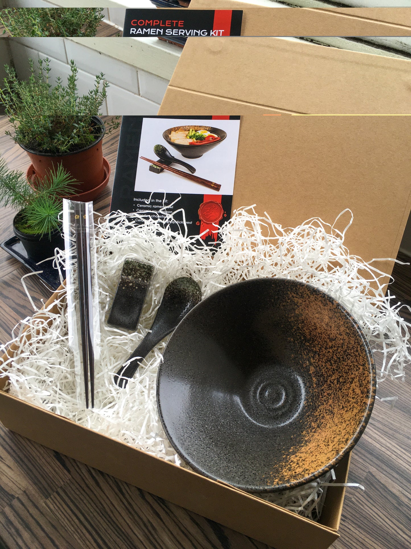 Ramen noodles serving kit for 1