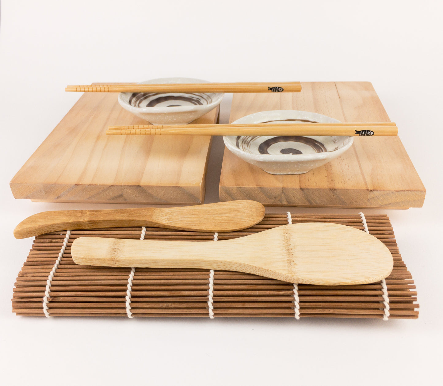 Traditional sushi serving kit